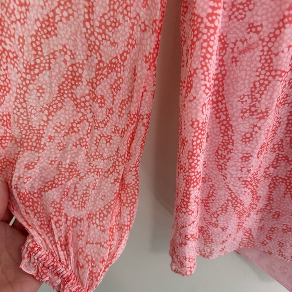 Diane Von Furstenberg 100% Silk Pink Wynn Blouse - Picture 5 of 7